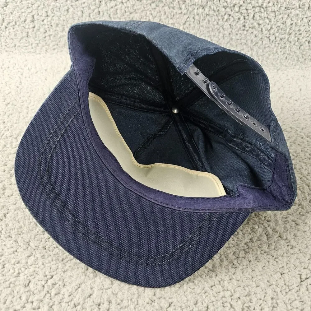 Vintage Desert Storm Hat Navy Blue Snapback 1991 USA Made Eagle Seal Logo VTG